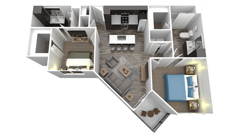 the venice apartment homes 1 bedroom floor plan
